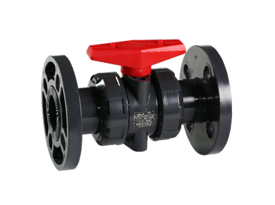 UPVC法蘭式雙由令球閥