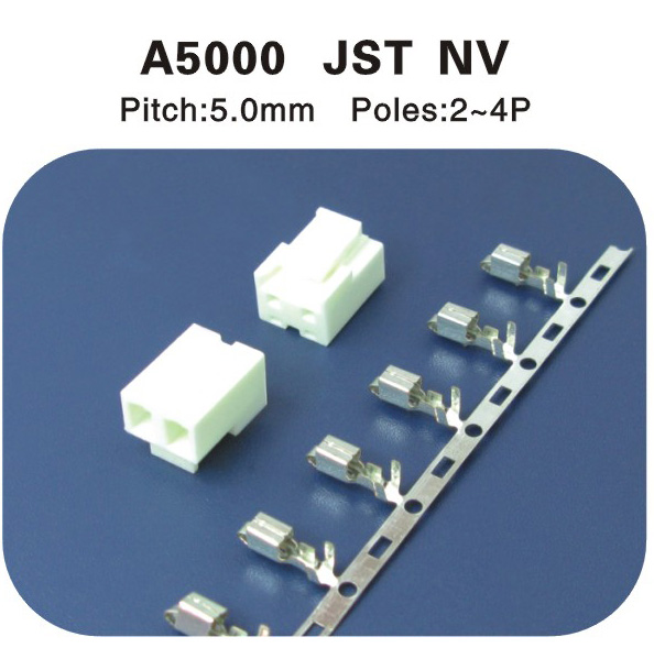 JST NV 5.0MM A5000連接器係列 2-4p